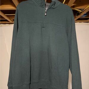 Van Heusen Men's Deep Green Zip-Up Sweater